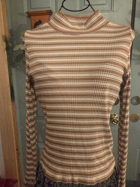 PINK Mock Turtle Neck Top